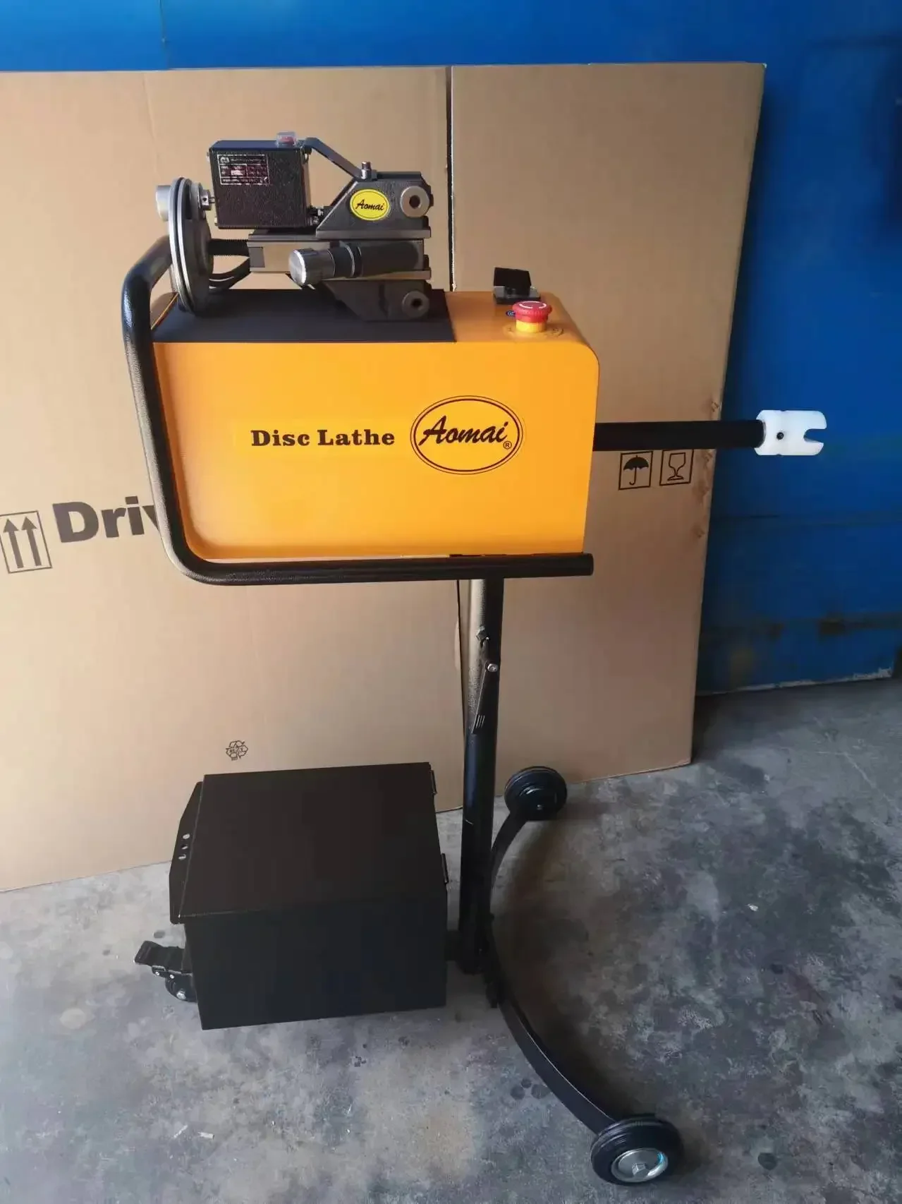 2025Lathes for Grinding Machine AM8700 On Car Brake Disc Lathe Grinding Disc Machine Brake Disc Cutting Machine 220V/110V