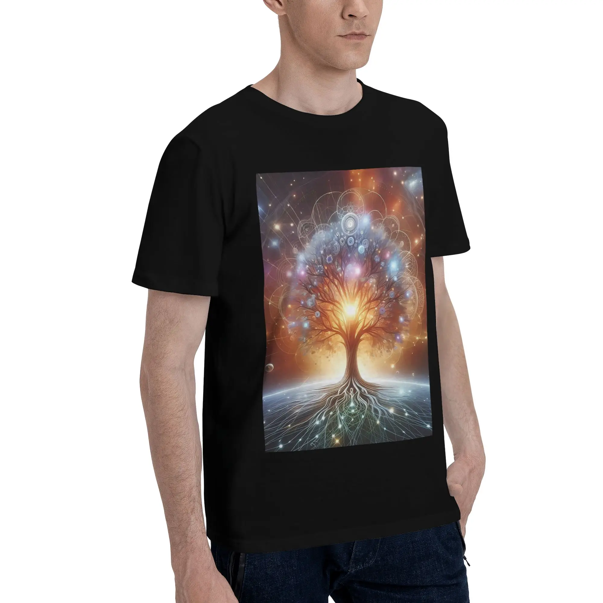 

Tree of Life (4) Men T-Shirt Plus Size T Shirts Men's O-Neck Cotton Tees Short Summer Male