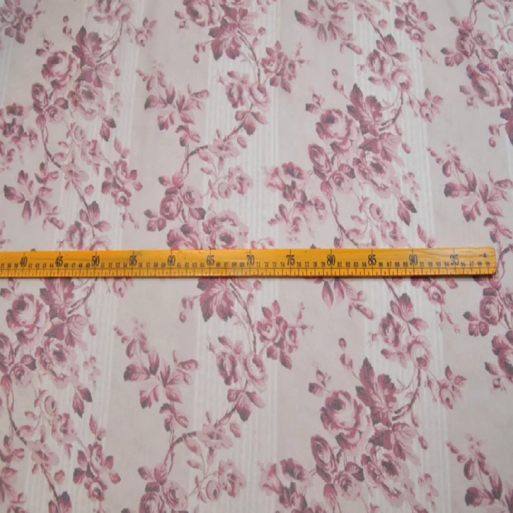 Amazing Rose Flower Printed Transparent 100% Pure Silk Chiffon Fabric for Lady Comfortable Garment Dress Scarf view 2