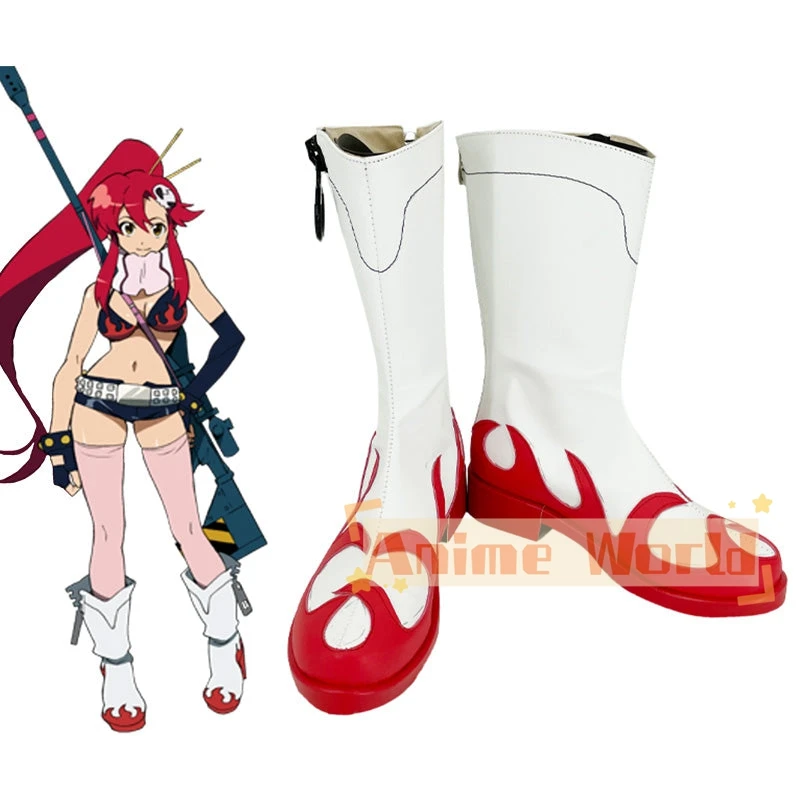 Tengen Toppa Gurren Lagann Yoko Littner Shoes Cosplay Boots Halloween Carnival Boots Custom Made