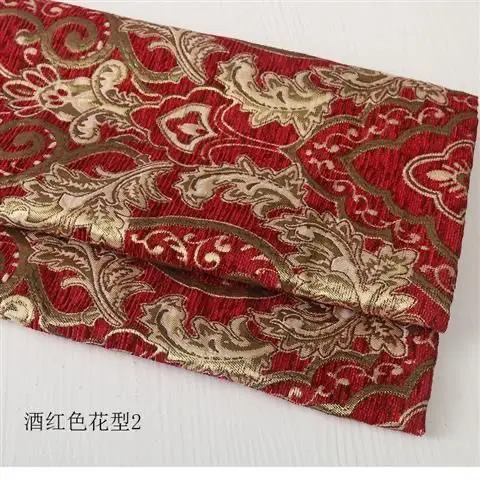 Hoge kwaliteit jacquard chenille stof bankhoes per meter voor gordijnen bekleding naaien bloemenpatroon verdikte doek zacht