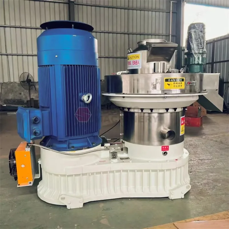 Hot Selling 1-2t/h Biomass Pellet Mill Machine Organic Granules Fertilizer Production Line for Straw Rice Husk Sawdust Bamboo