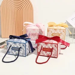 Sparkling Golden and Silvery Gift Box Bag for Party Baby Shower Candy Chocolate Wedding Favours Creative Mini Paper Package with