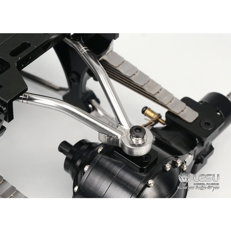 Lesu X-8015 -a/-b 1/14 rc modelo de caminhão conjunto de suspensão traseira 9mm aumentado tamiya trator lama cabeça acessórios de metal completo