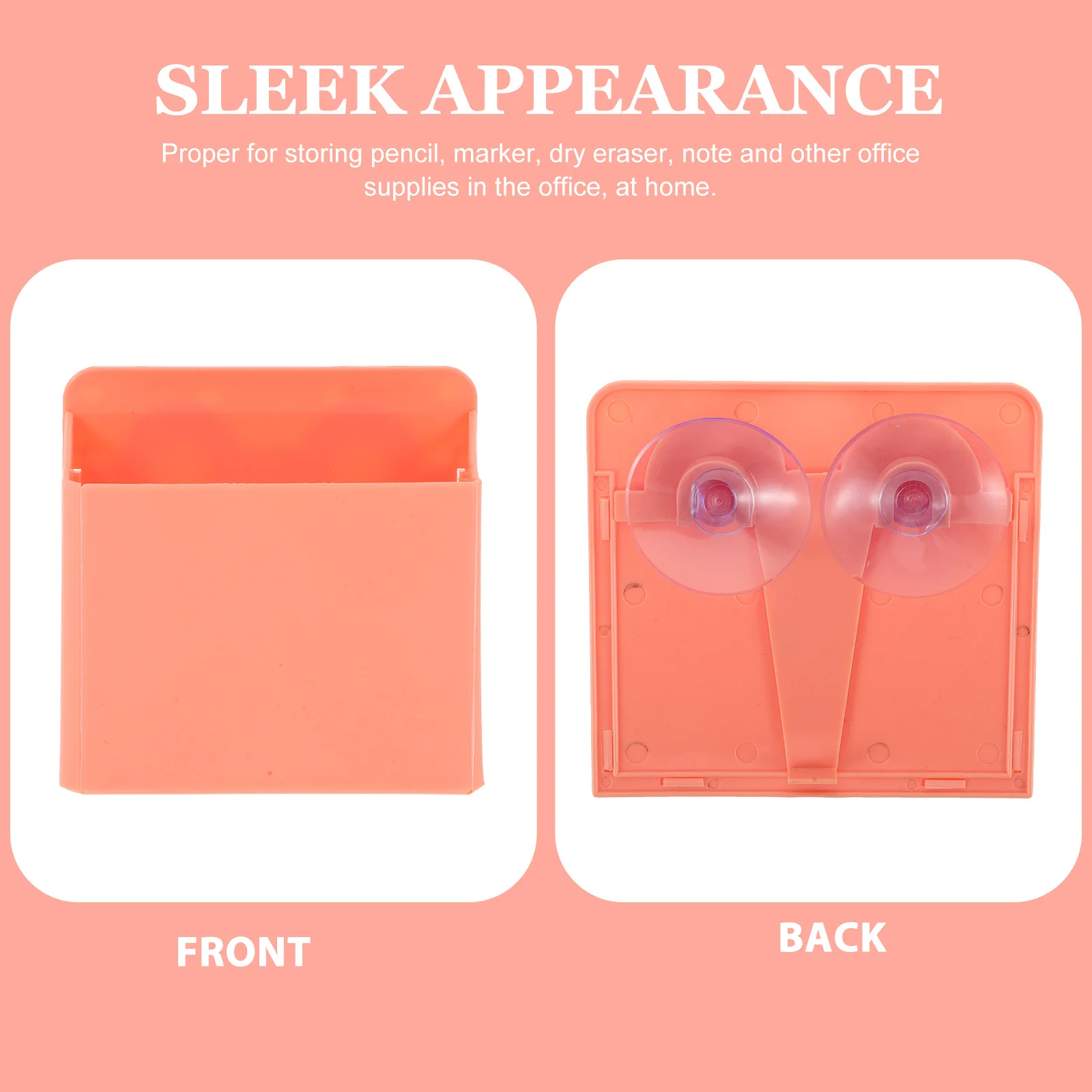 

4Pcs Pen Holder for Whiteboard Suction Cup Mount Wear Resistant Stationery Container Desk Organization Tool White Board Holder