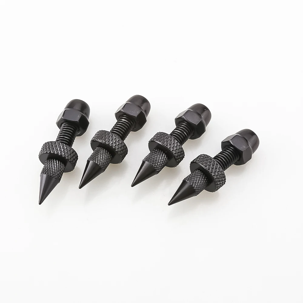 Hi-END 4 Pcs M8 Stainless steel Speaker Spikes Stand Feet Foot Loudspeaker box Spikes Cone Floor Foot Nail