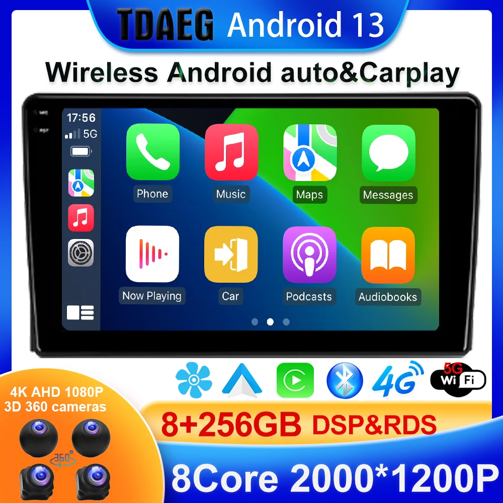 

2K 8+256G For Ford Fusion 1 2005 - 2012 Car Radio Multimedia Video Player Navigation GPS Android 13.0 No 2din 2 din DVD