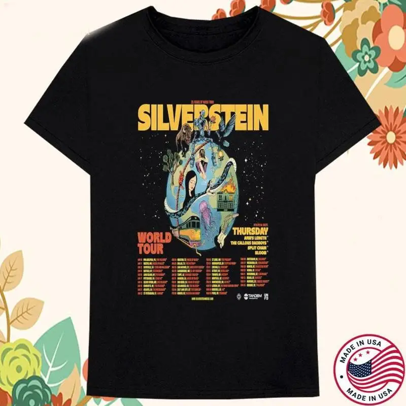 

Silverstein 25 Year Of Noise World Tour 2025 T Shirt Size S 5Xl
