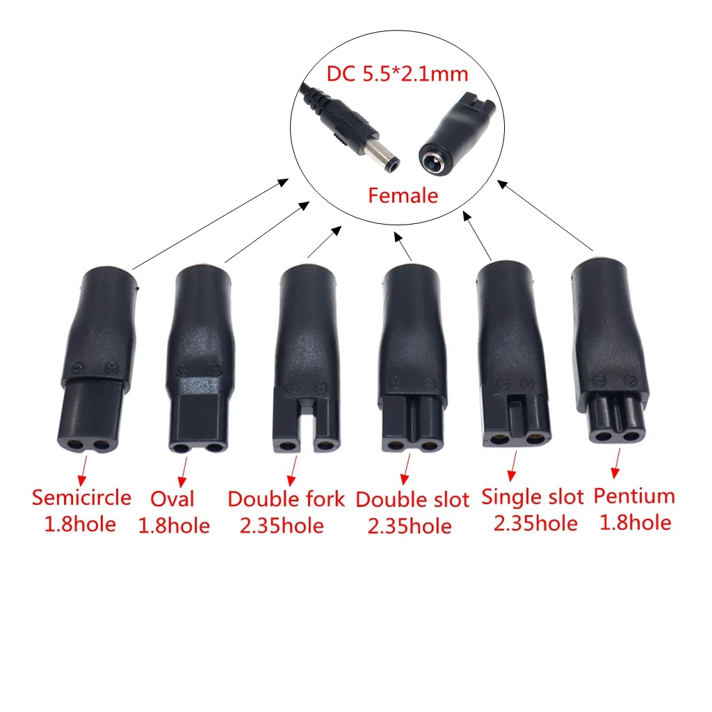 8 PCS Netzkabel 5V Ersatz Ladegerät USB Adapter Geeignet für Alle Arten von Elektrische Haar Clippers