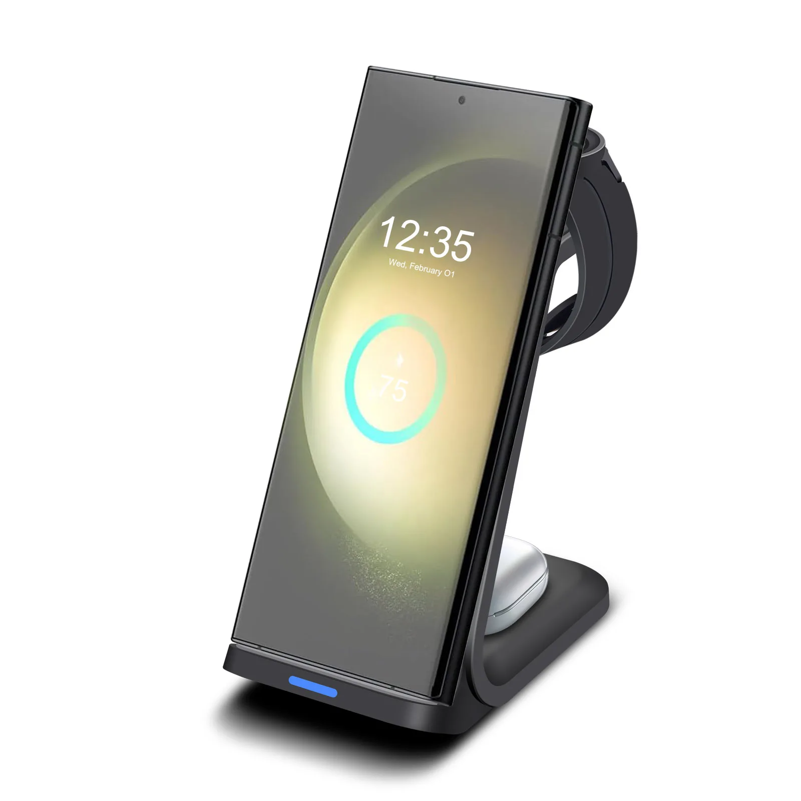 15W 3 in 1 Wireless Charger induction Fast Charging Stand for Samsung Galaxy S23 S22 S21 Ultra Galaxy watch 7 6 5 4 Buds2/pro