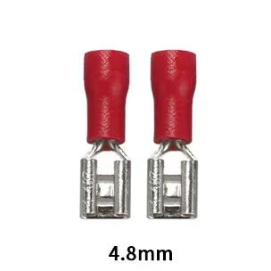 100/50/10 stücke Weibliche Crimp Terminal 2,8mm 4,8mm 6,3mm Isolierte Spaten Draht Stecker Elektrische Verdrahtung kabel Stecker Rot blau gelb