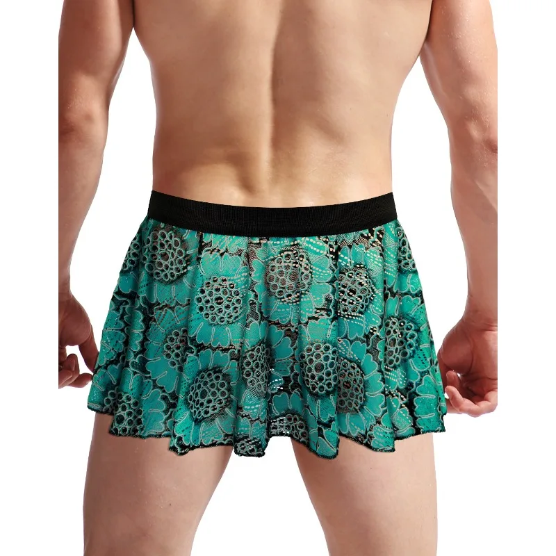 Unisex Pleated Mini Skirt with Elastic Waist