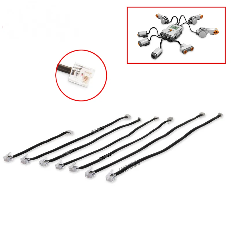 

7Pcs/lot 20 35 50cm Connector Cables Pack fit for Mindstorms NXT 9797 8527 EV3 45544 STEAM Education Robotics Bricks DIY Toys