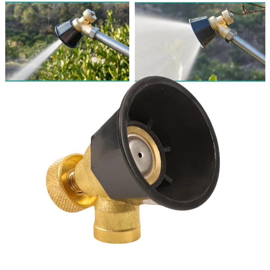 Durable Solid Brass Adjustable Agricultural Spray Nozzle Mist Spray Head for Orchard Crop Irrigation Plant Protection