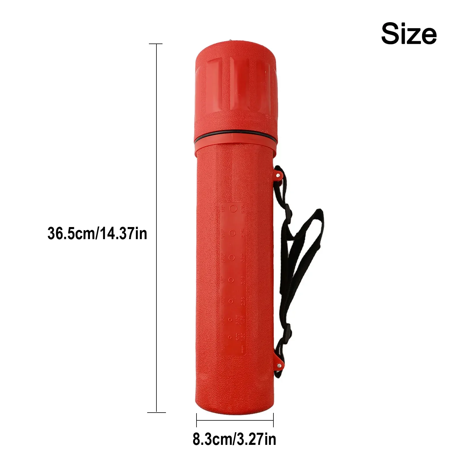 Moisture Proof Welding Rod Storage Tube for MMA Electrodes 4.5kg Capacity with Carry Strap & Size Indicator for Easy Transport