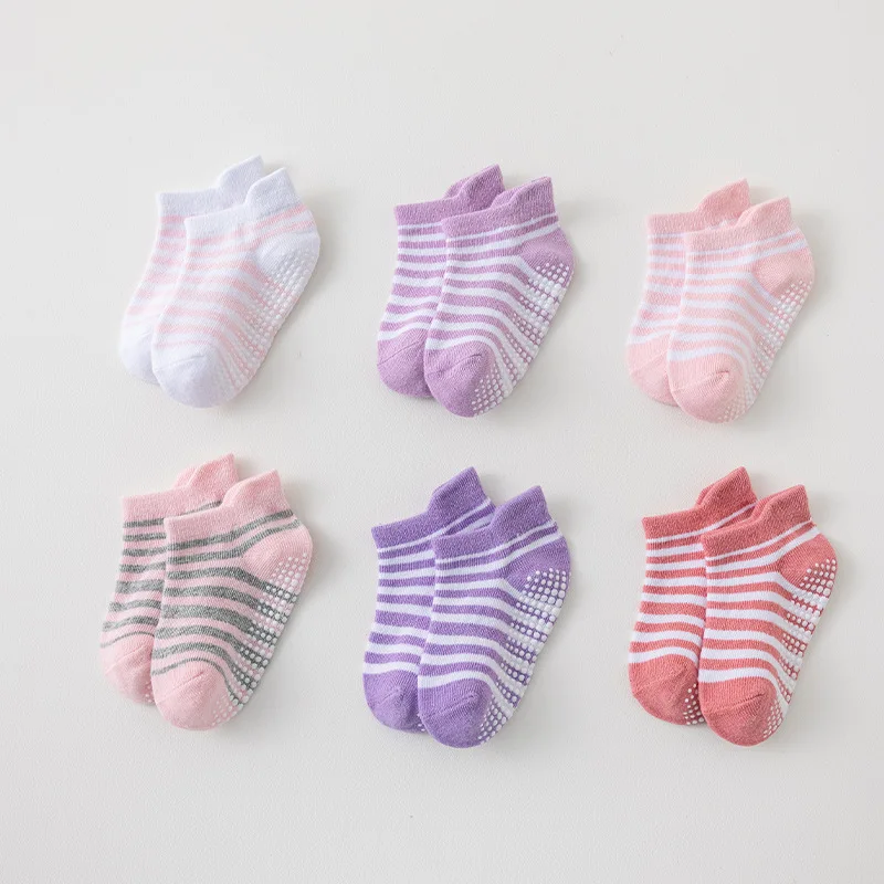 

Трансграничные детские носки Amazon, весенне-летние нескользящие резиновые носки, короткие носки-лодочки для маленьких мальчиков и девочек