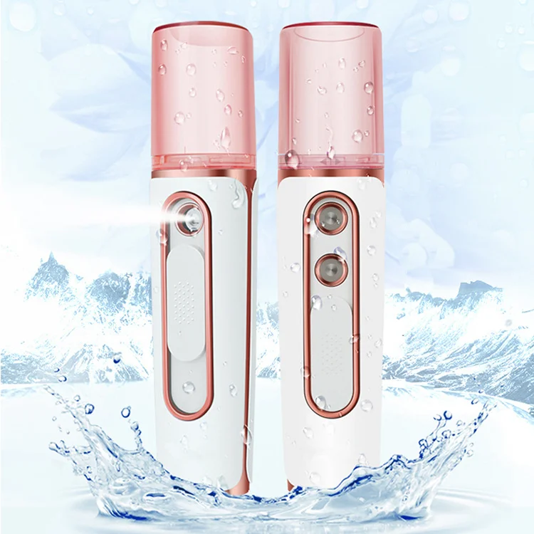 Nano Beauty Care Skin Face Mist Spray Double Hole Moisturizing Steamer Rechargeable Mini Facial Mister Sprayer