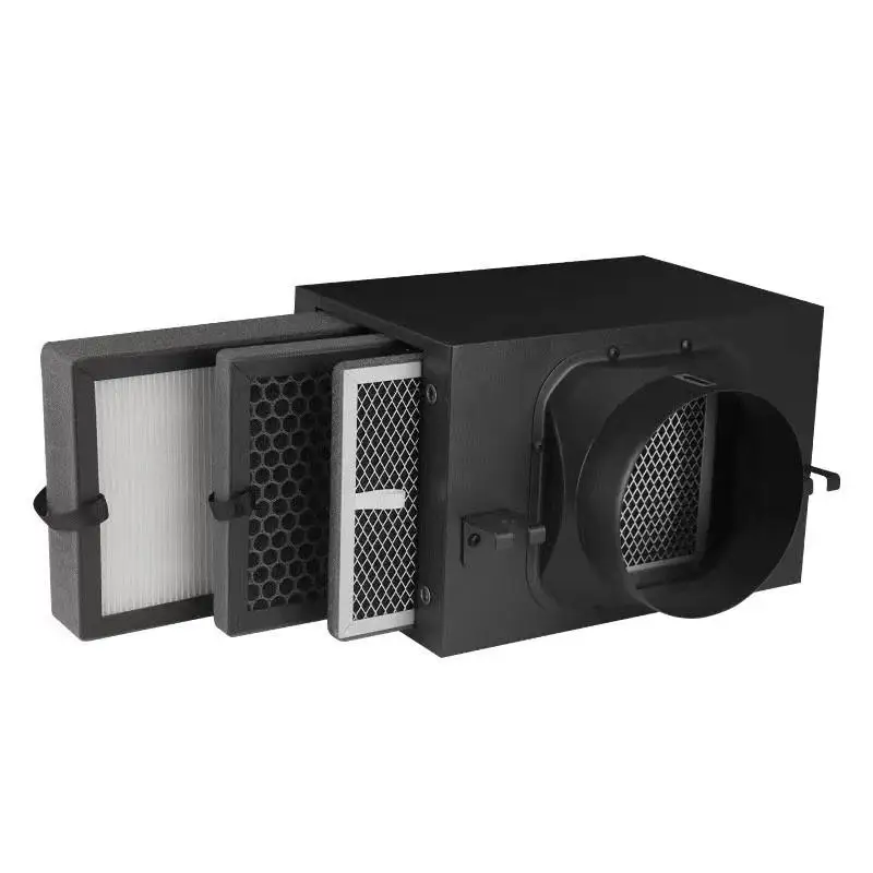 

Air filter box, silent dust removal front pipe purifier, fresh air