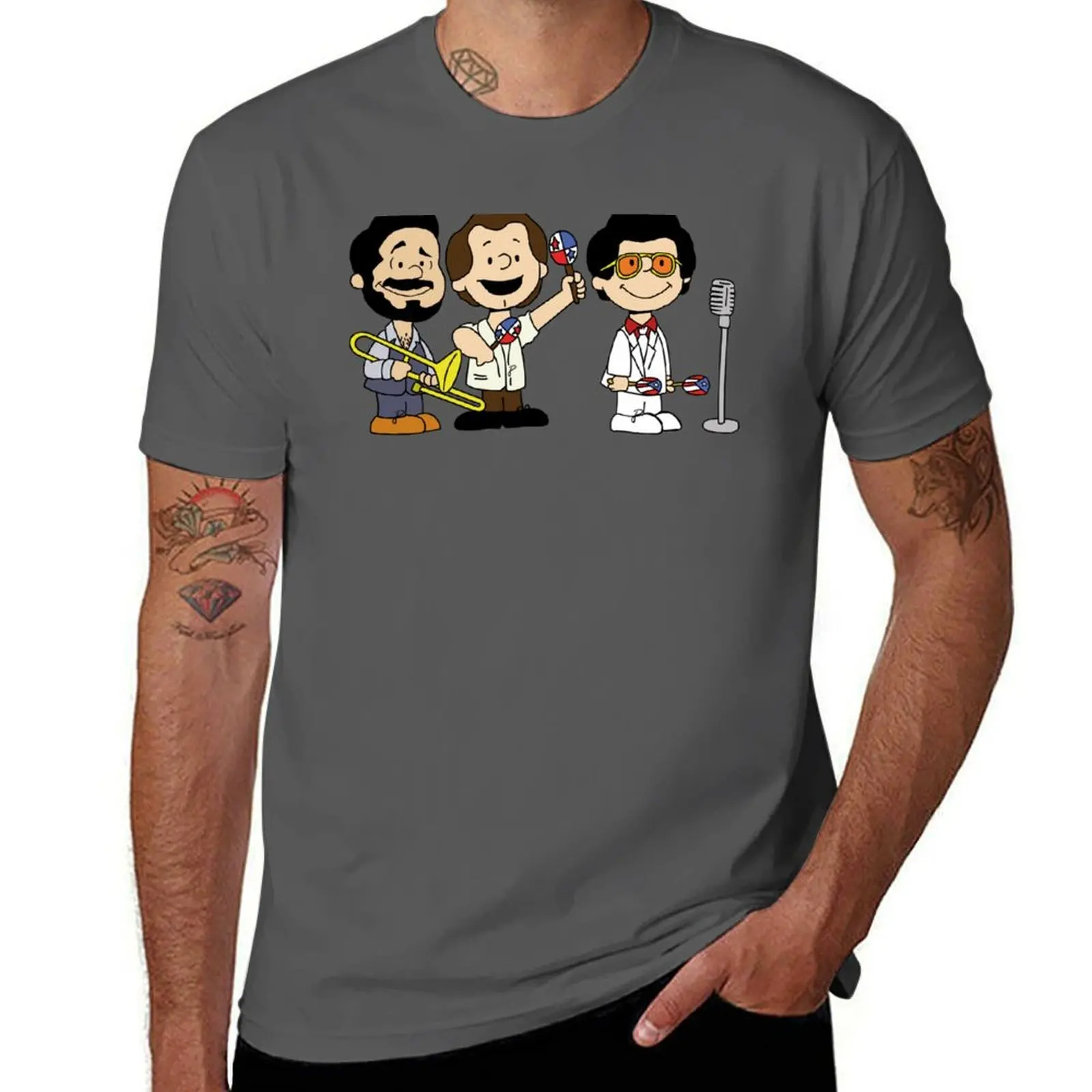 The hustlers of Salsa. Willie, Ruben & Hector. T-Shirt Fashion Letter Print T-Shirt