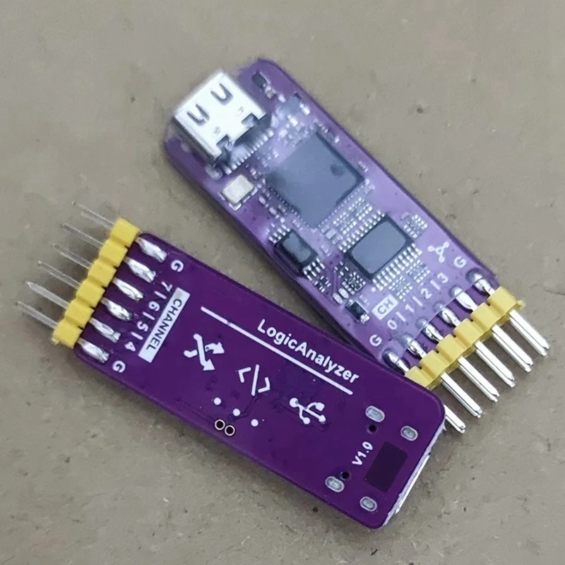 Outil de débogage de matériel d'analyseur logique USB, mini débogage, MCU ARM FPGA, DLA, canaux 24MHz, 8 canaux, 5V