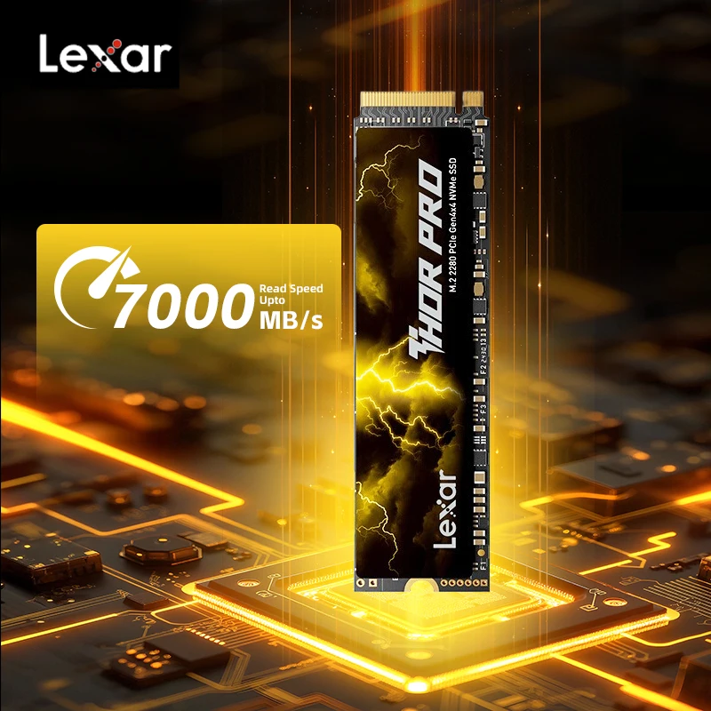 Lexar THOR PRO SSD 7000MB/s PCIe 4.0x4 NVMe M.2 2280 512GB 1TB 2TB 4TB Internal Solid State Hard Disk for PC