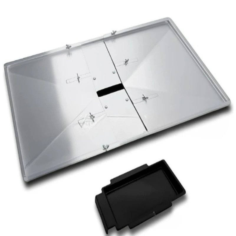 1PC Grill grease tray with Catch Pan for Weber barbecue grills universal adjustable grill drip Tray With Drip pan