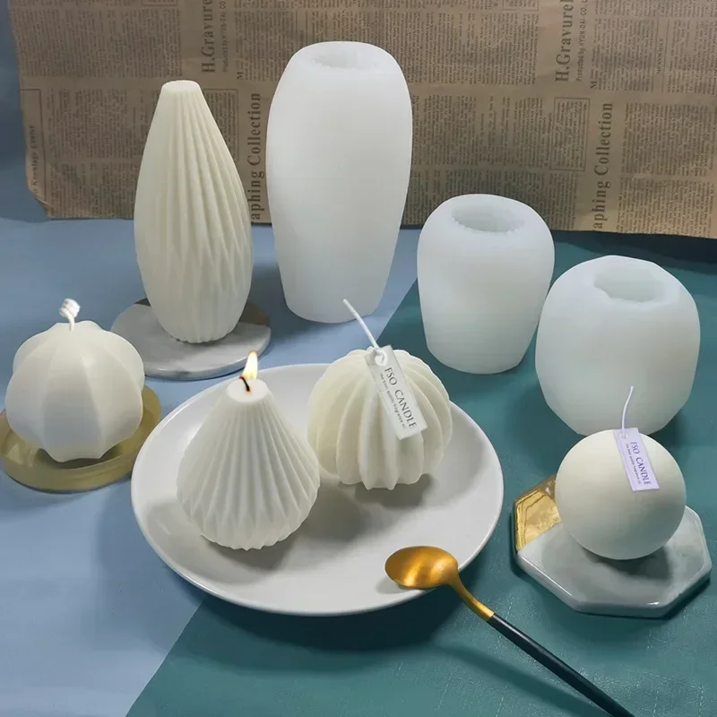 Moule à Bougie Lot De 5 Moules Cylindriques En Silicone Pour Bougies, Pour La Mèches Coton 15cm Incluses Moule à Bougie Lot De 5 Moules Cylindriques En Silicone Pour Bougies, Pour La Mèches Coton 15cm Incluses