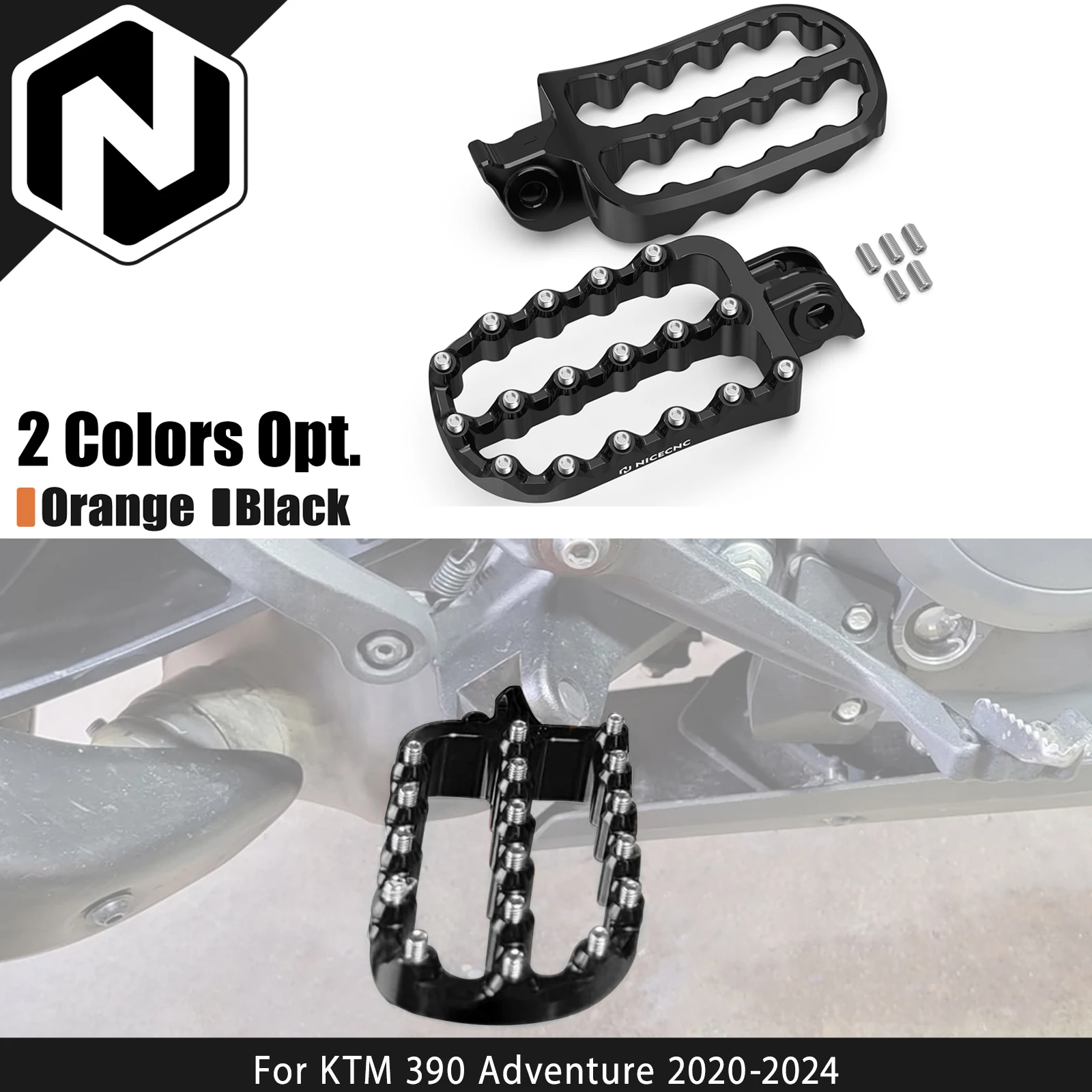 

Motorcycle Footrest Foot Pegs Foot Pedals For KTM 390 Adventure 2024 390 Adventure 2023 390 Adventure 2022 390 Adventure 2021 20