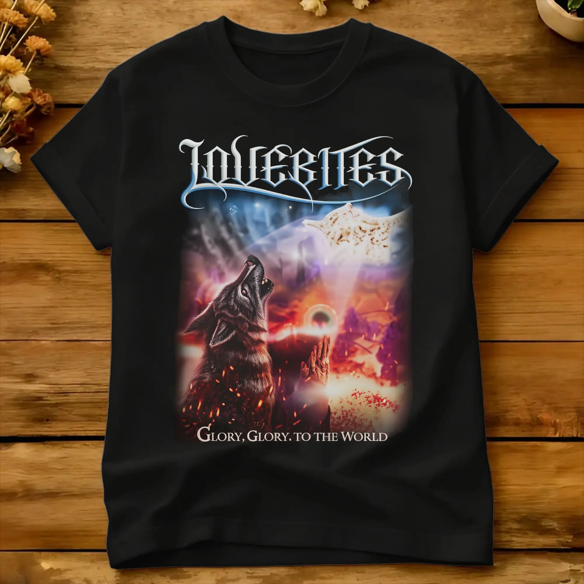 Lovebites Outstanding Power T-Shirt T-shirts d'été en pur coton pour homme T-shirt décontracté à manches courtes Y2K Basic Top Tees