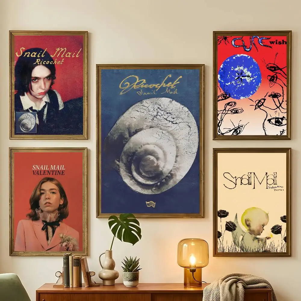 Singer S-Snail Mail Ricochet Poster For Bedroom Gamer Room Decor Restaurant Wall Trendy Aesthetic Gift