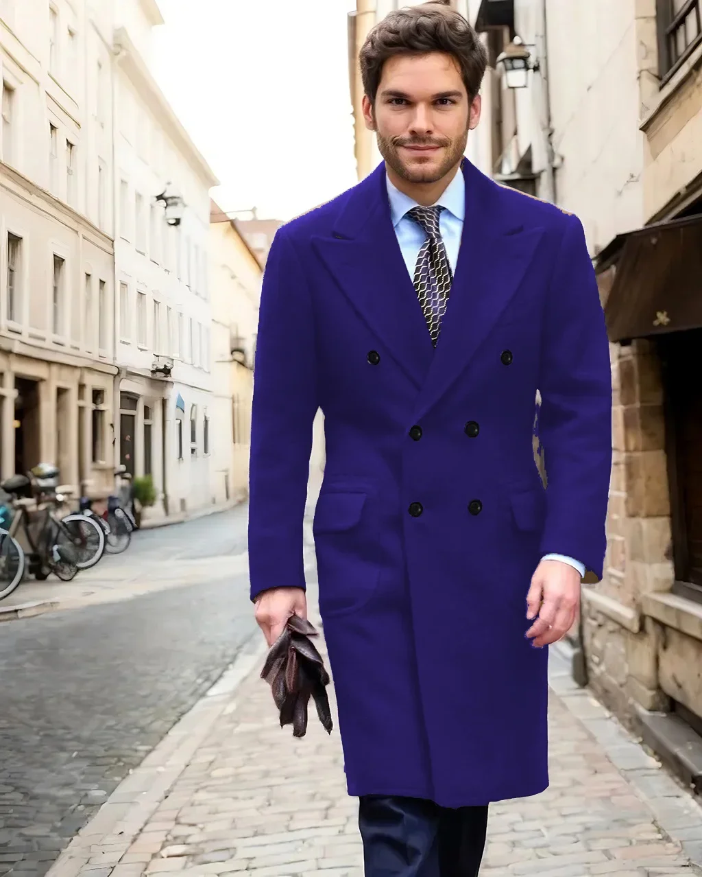 

High-Quality Slim Fit Men's Winter Jacket Elegant Party Coat Customizable High-End Men's Clothing