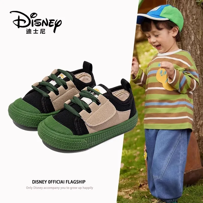 

Обувь для малышей Disney 2025 — нескользящая парусиновая обувь для детского сада для мальчиков, дышащий дизайн для дома и улицы, школы