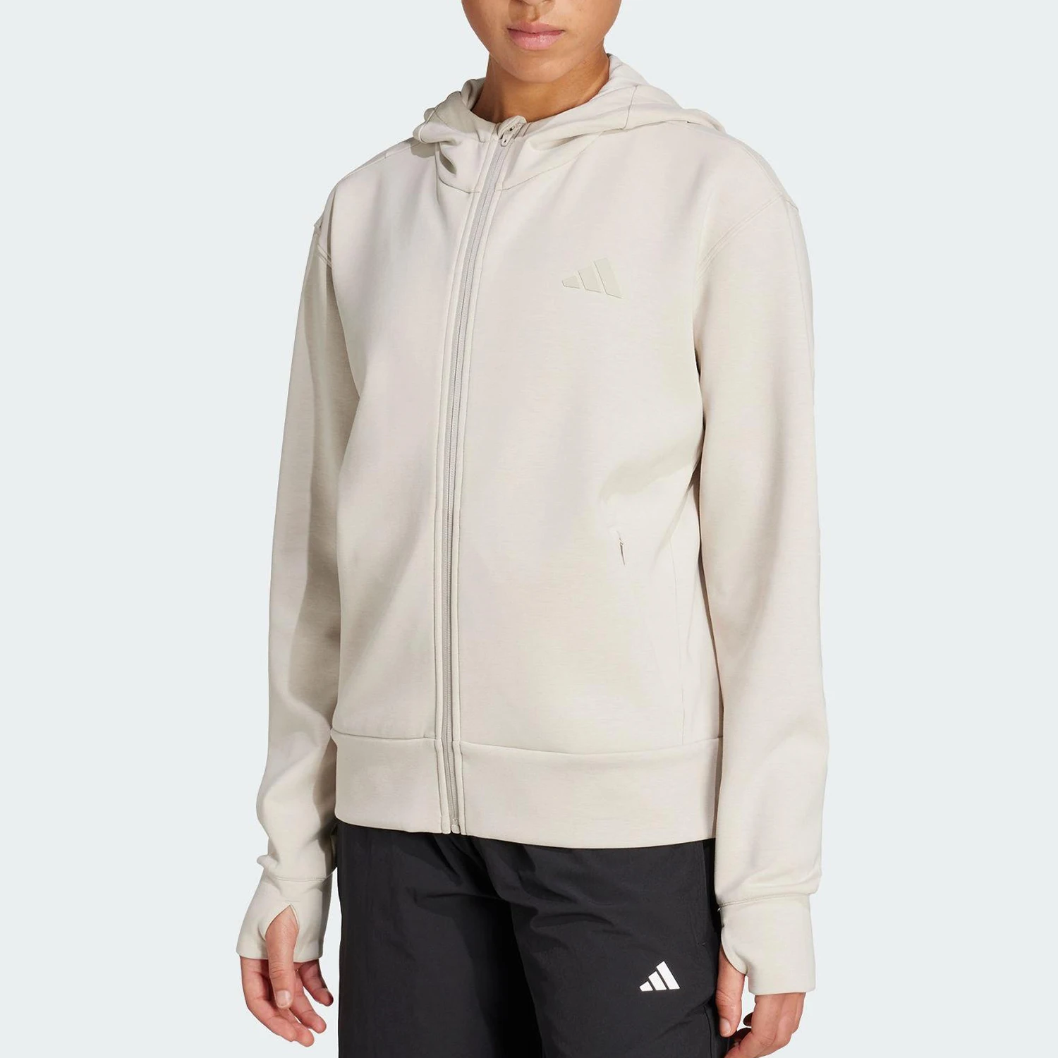 

Adidas genuine 2025 Women's Sports Rigid Comfortable Hooded Jacket JX7318