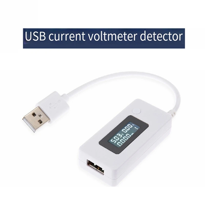 DC 4-30V LCD USB Detector Voltmeter Voltage Current Meter Ammeter Mobile Power Charger A