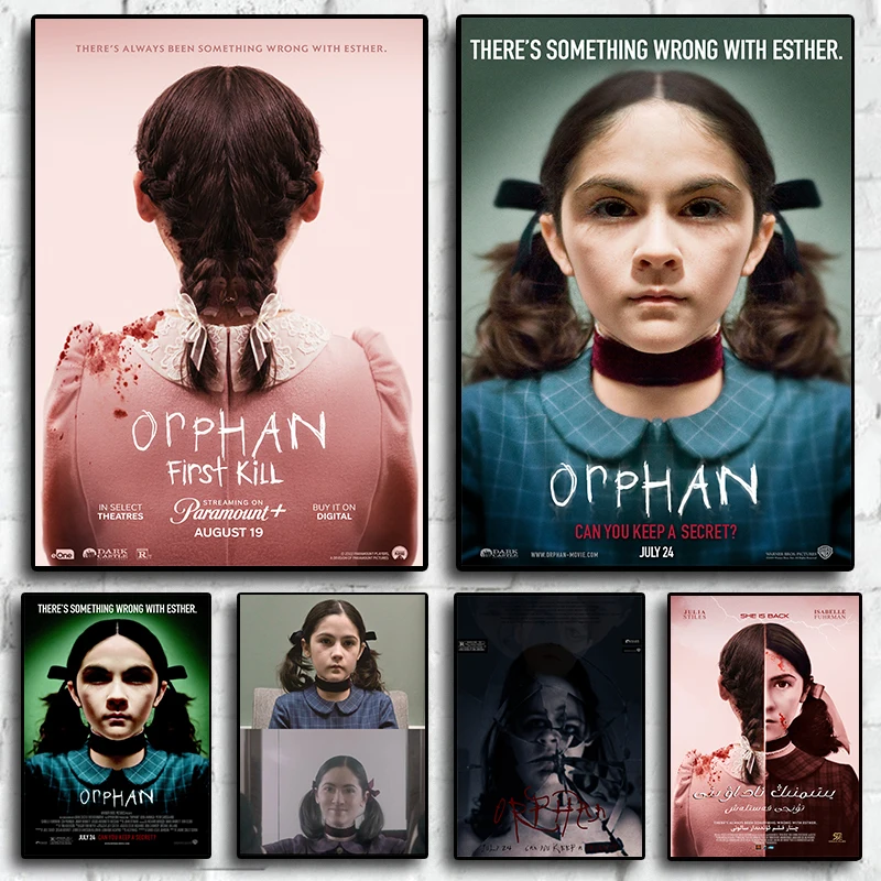 2022 New Movie Orphan First Kill Suspense Thriller genre wall decor poster Home room Decoration wall art posters canvas painting