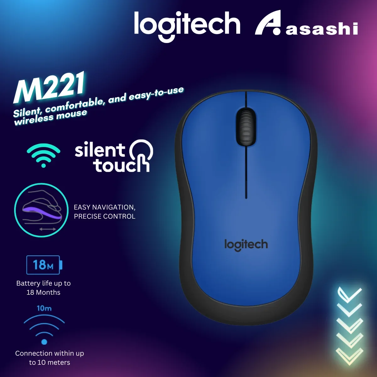Logitech M220 마우스 패드 무선 마우스 여성용 사무실 소형 휴대용 노트북 컴퓨터 마우스 주변 장치