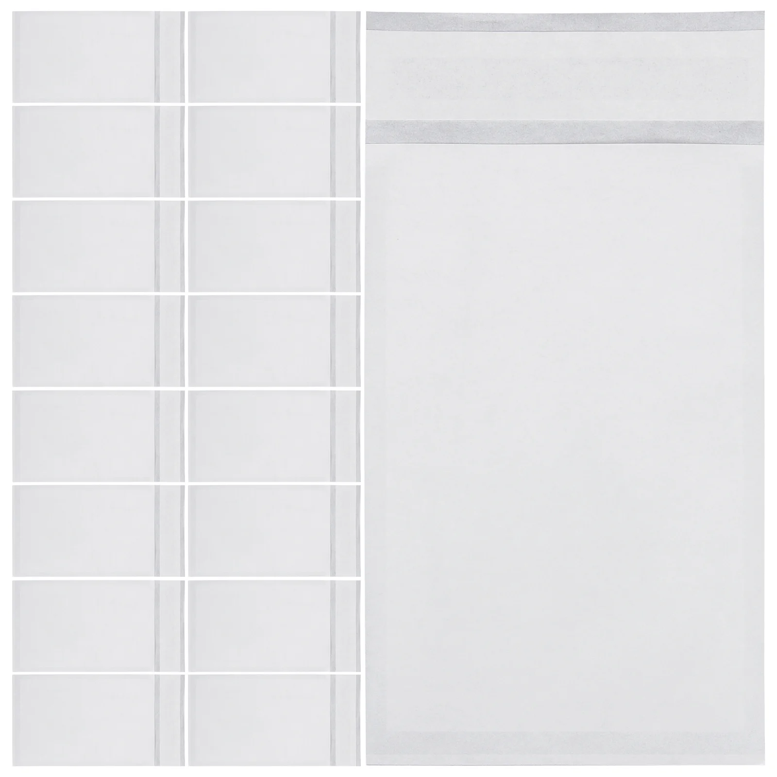 

100Pcs Biodegradable Wax Coated Bags Self Adhesive Closure for Garment Packaging Shoe Storage Travel Essentials Waterproof