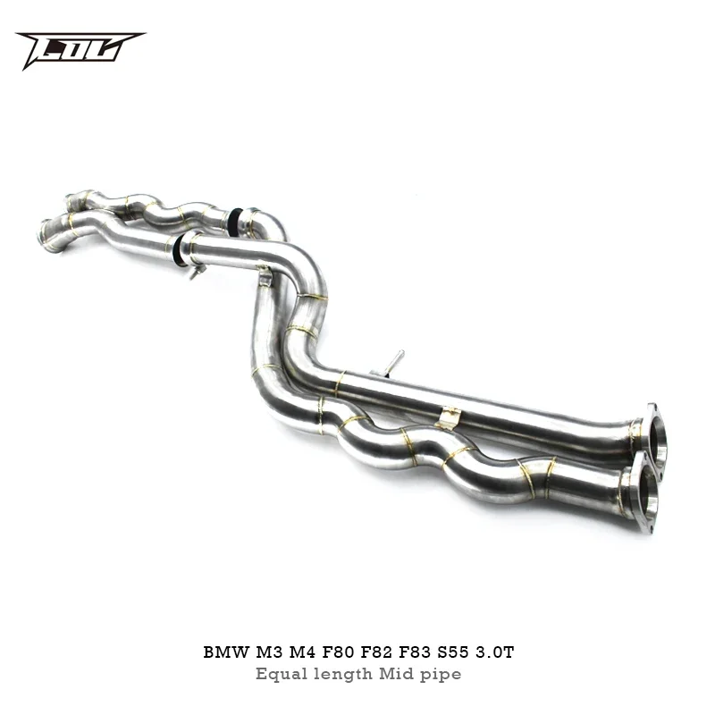 Factory Ready stock Equal length Midpipe For BMW M3/M4 F80 F82 F83 S55 3.0T 2014-2019 Performance Exhaust Eidpipe Exhaust Pipe