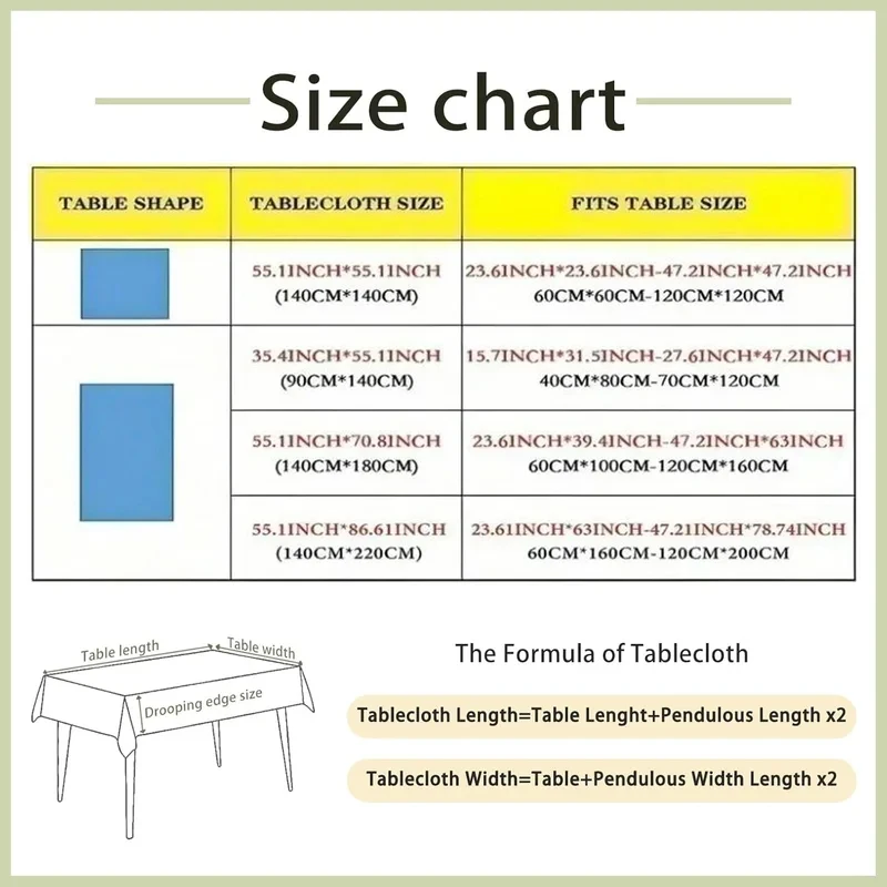 VIKAMA Ancient Egyptian Tablecloth Hieroglyph Mural Print Waterproof Rectangular Vintage Dining Table Cover