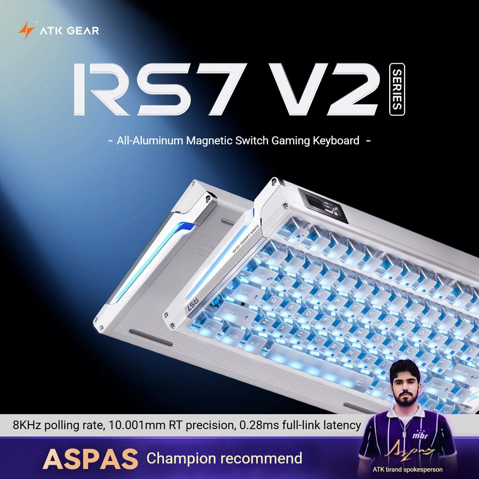 ATK RS7 V2 Ultra Magnetic Switch Wired Gaming Keyboard 8KHz RT0