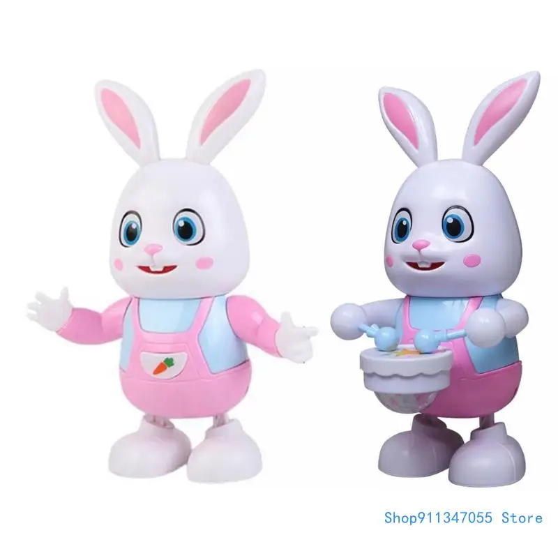 

Electric Toy Bunny Music Light Dancing Walking Bunny Interactive Toy for Kids Drop shipping