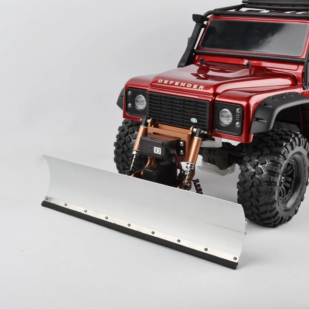 Aluminum TRX-4 Snow Plows Servo Shovel Sand Sweeping Tools for Traxxas TRX4 Bronco Defender Ford G-500 TRX-6 G63 RC Crawler