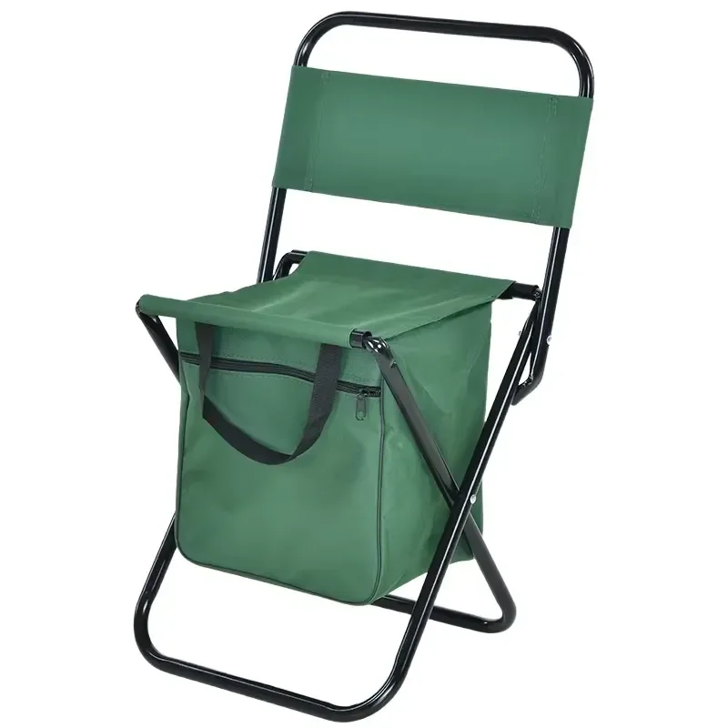 for Outdoor Collapsible Comfortable Backpack Folding Camping Chair Portable Foldable Cooler Bag Fishing Stool