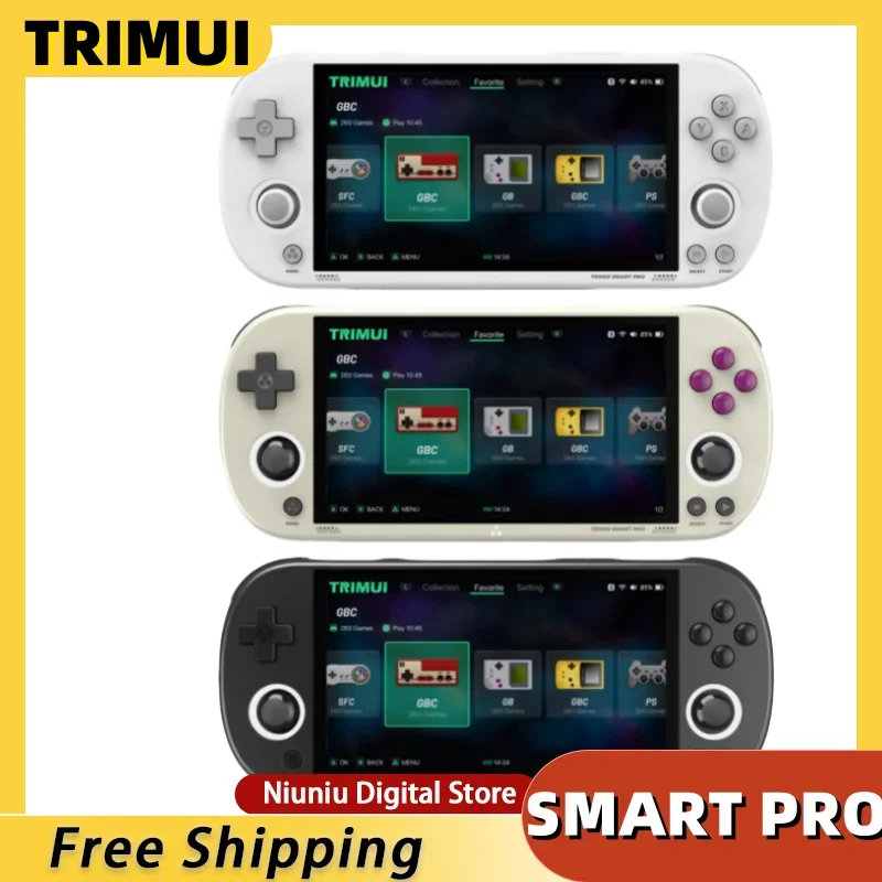 Trimui Smart Pro Open Source Handheld Game Console Usb Interface Wireless Connection Ips Game Handheld Long-Lasting Battery Life