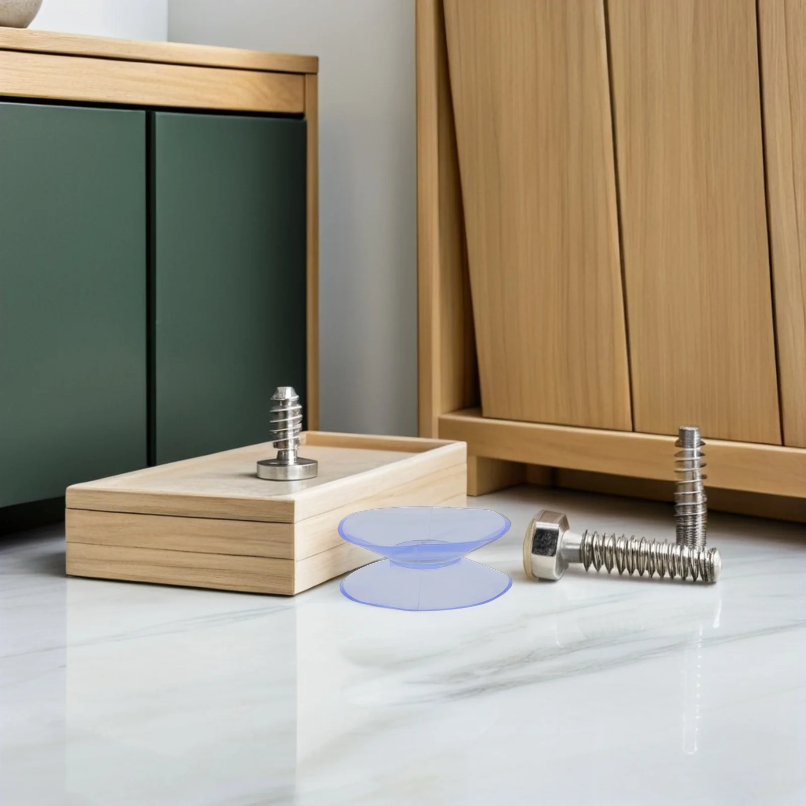 

20Pcs Transparent Double Sided Suction Cups Glass Table Top Bumpers Anti Slip Pads Glass Desk Spacers Stabilizer for Home Office