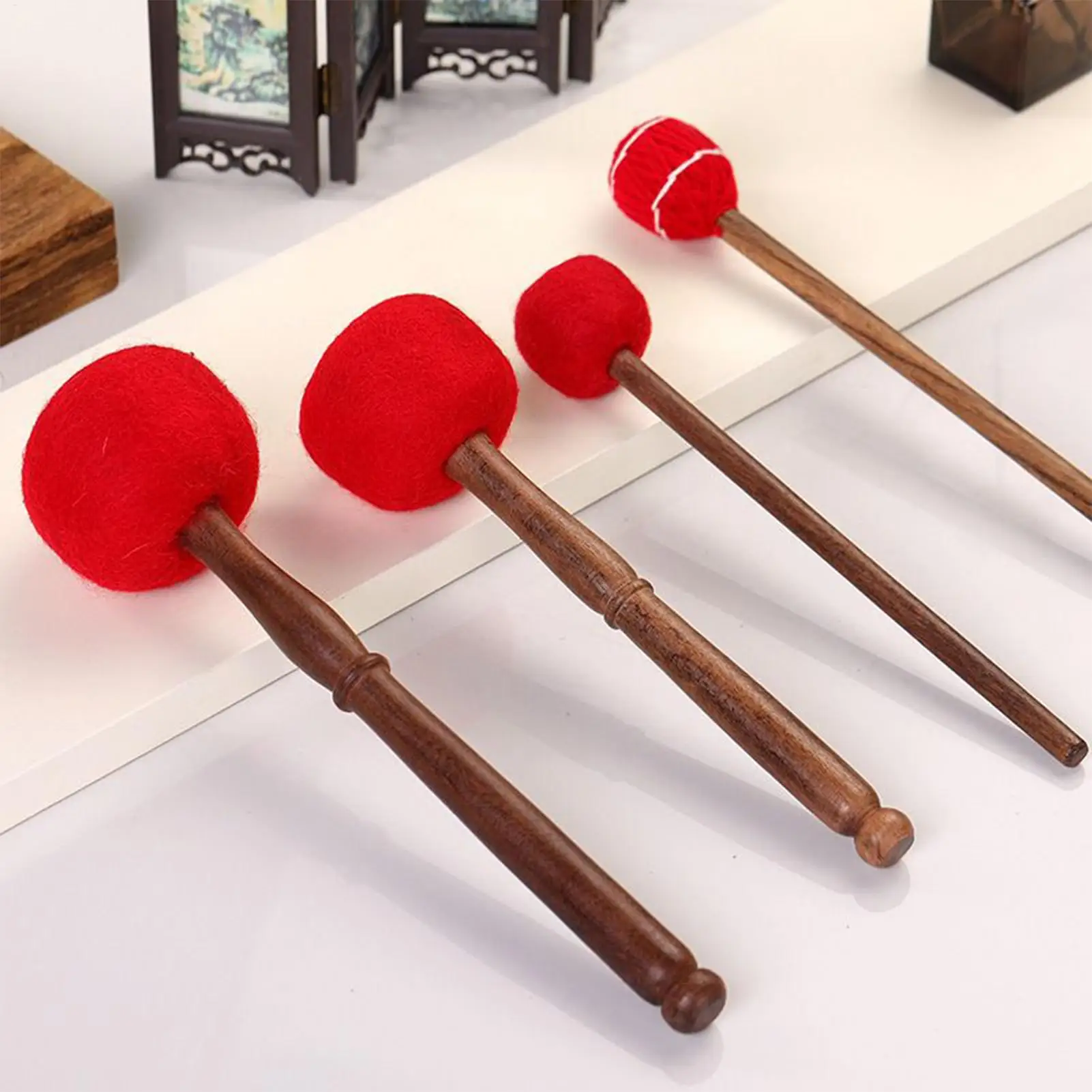 

Chanting Bowl Mallet Wooden Sound Bowl Knocking Sticks Musical Instruments Energy Cleansing Tools For Contemplation Personal