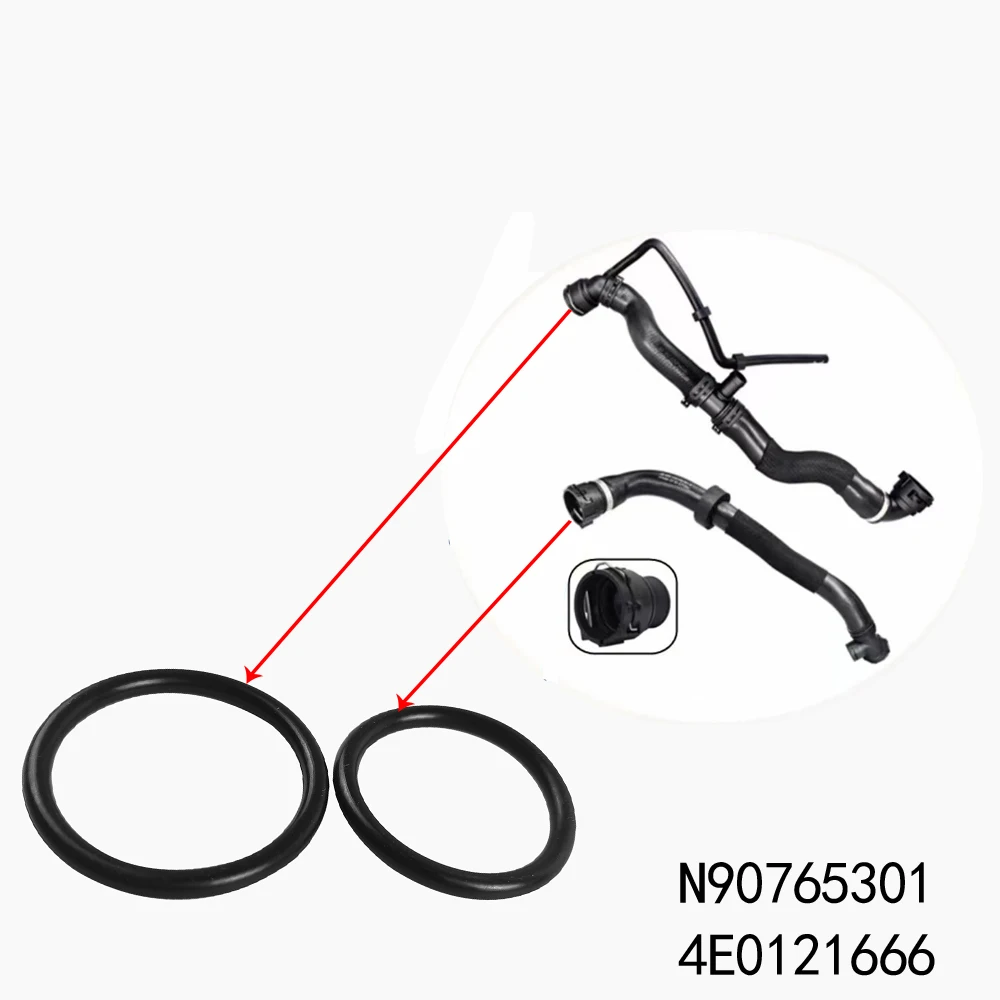 Upper and lower water pipe joint sealing ring N90765301 4E0121666 For Audi A6L Q3 A3 A4L VW Lavuda Polo Skoda Fabia Octavia