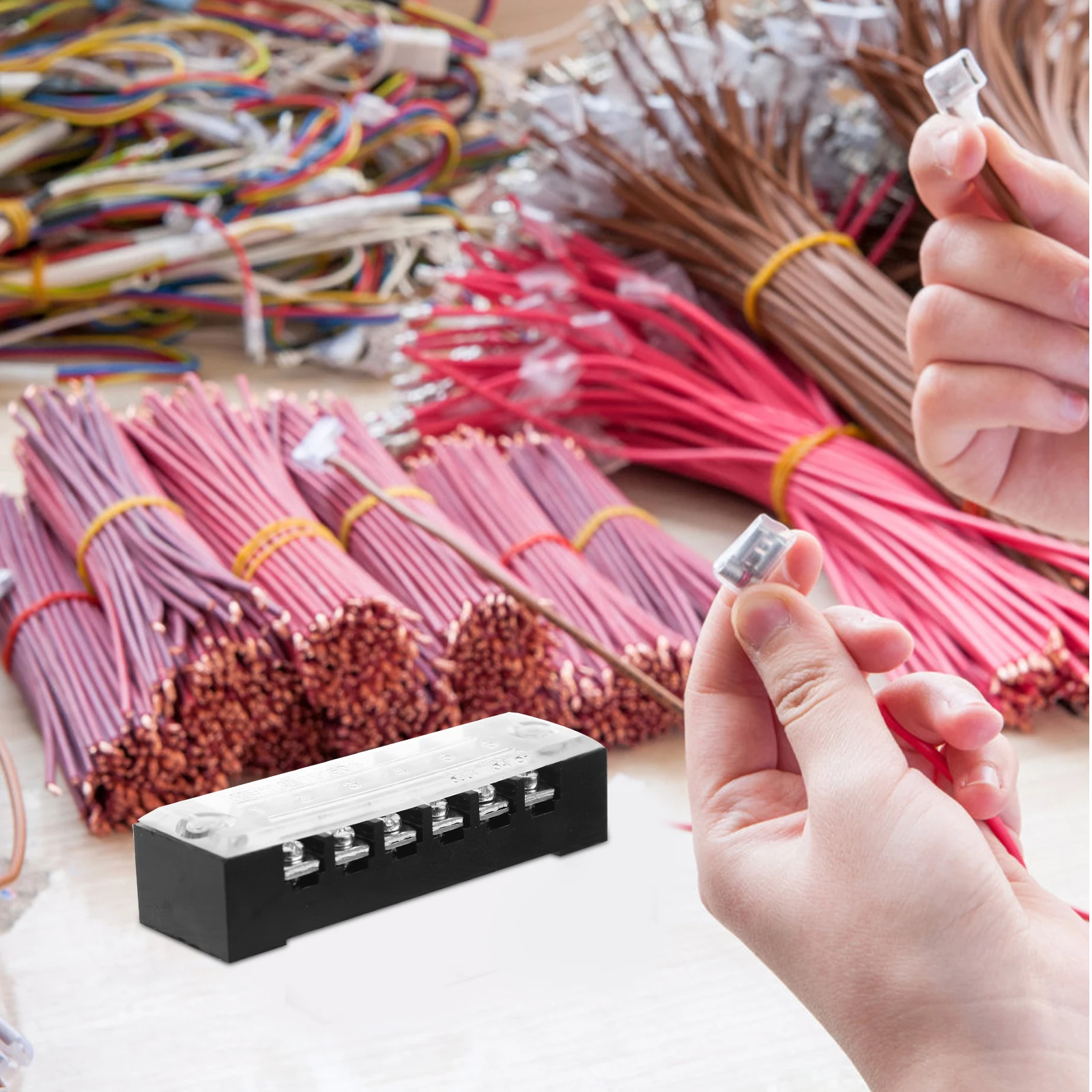 

5 Sets Screw Terminal Row Electrical Terminals Insulated Block Wire Connector Kit Pin