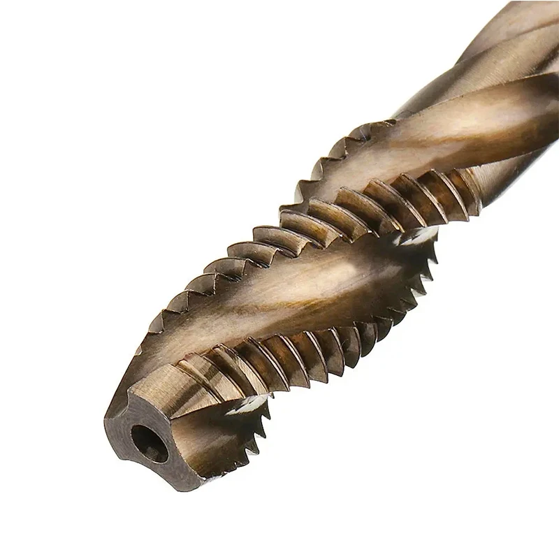 M35 HSS-Co Cobalt Screw Thread Tap Drill Bit M3-M12 Spiral Flute Metric Machine Tap Right Hand For Stainless Steel Metal