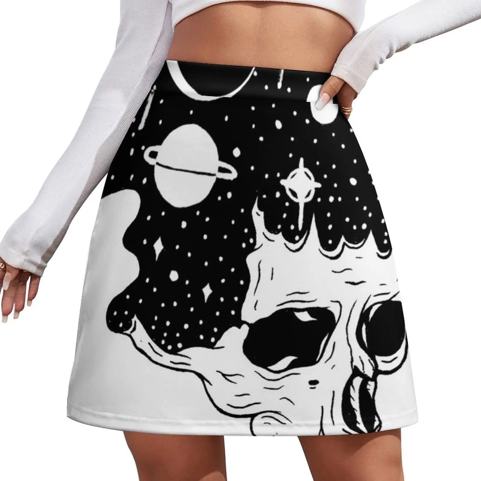 

Space Brains Mini Skirt Summer women's clothing skirt for woman skirts for womens extreme mini dress Mini Skirt